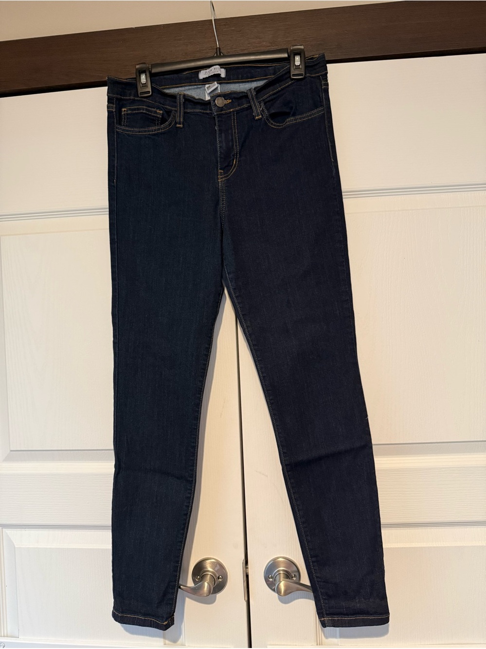 Judy Blue Dark Wash Mid-Rise Skinny Jean Size 13/31 Made In USA